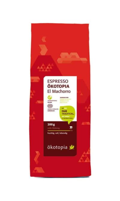 10 x 200g Ökotopia Espresso - El Machorro gemahlen kbA