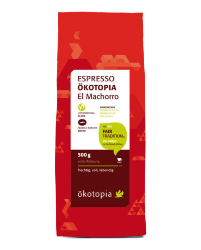 10 x 500g Ökotopia Espresso - El Machorro Bohne kbA